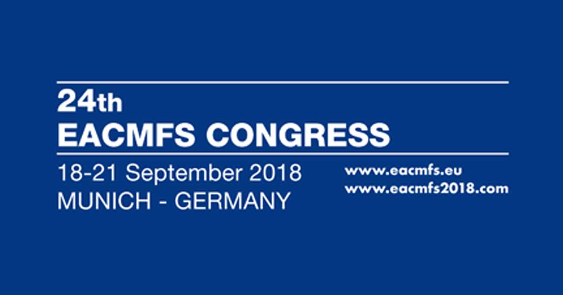 Relazioni chirurgia ad ultrasuoni e lipofilling al 24th EACMFS Congress, Munich, Germany – September 18-21, 2018