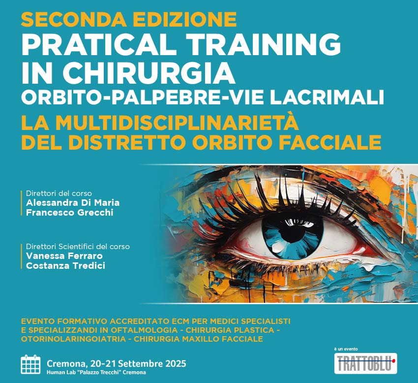 copertina corso practical training in chirurgia orbito-palpebre-vie lacrimali