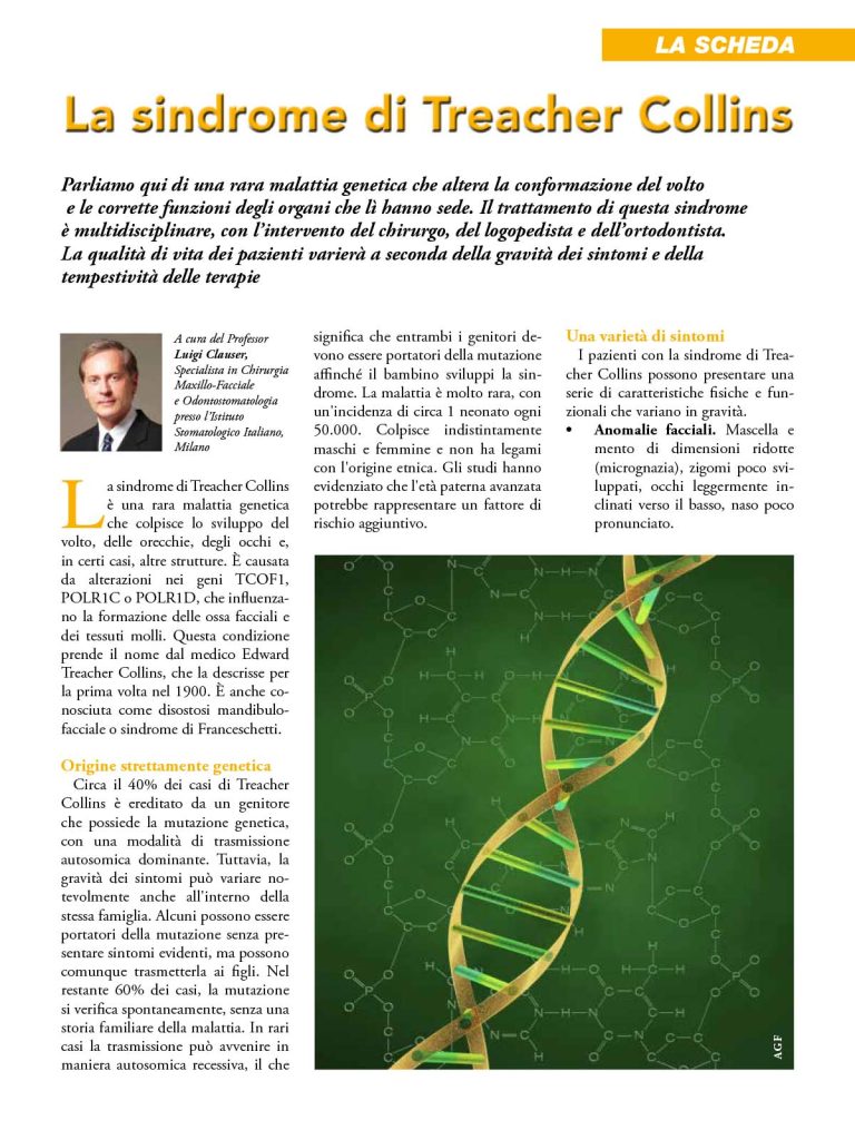 Atricolo sulla sindrome di Treacher Collins - pagina 1